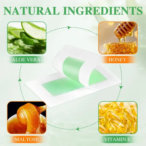 Tiras De Cera Facial Ugodar, 40 Unidades, Fórmula Natural Pa