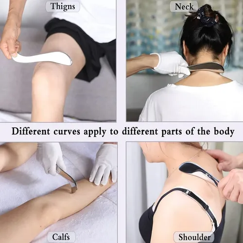 Gua De Masaje Sha In 1 Tools De Acero Inoxidable 3 Para Rasp