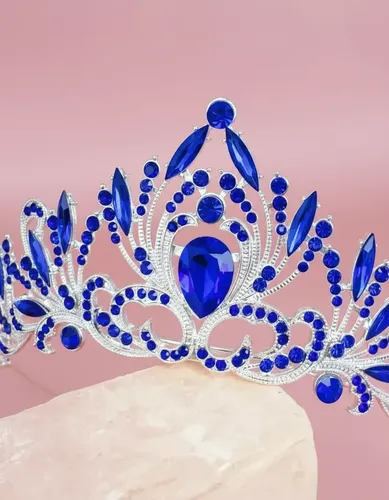 Tiara Corona Strass Accesorios P/ Eventos Novias 15 Años P1