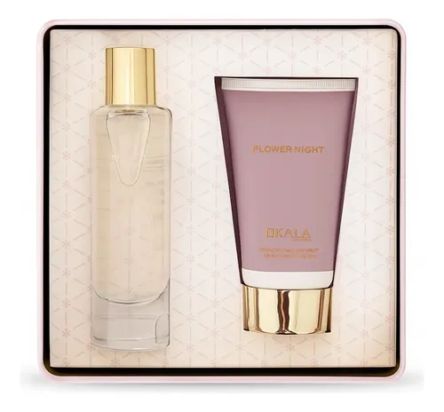 Lata Relieve Perfume Y Crema Kala Aromas Flower Night Mujer