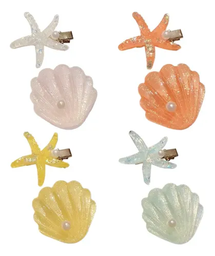 Pinzas For El Pelo De Princesa Con Forma De Concha De Mar *