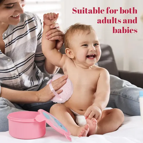 Esponja De Polvo Joly 15cm Aplicador Grande Para Cuerpo Ros