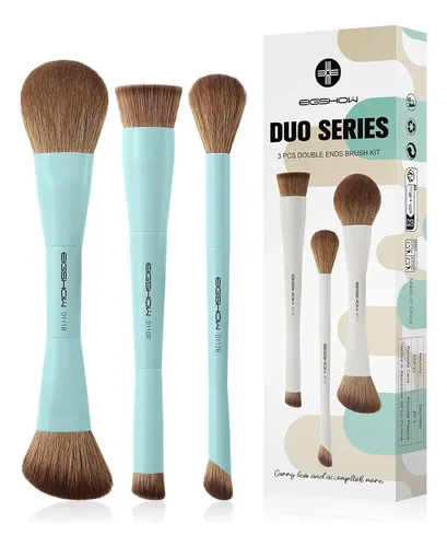 Set Eigshow, 3 Brochas Duales, Para Base, Polvo Y Contorno