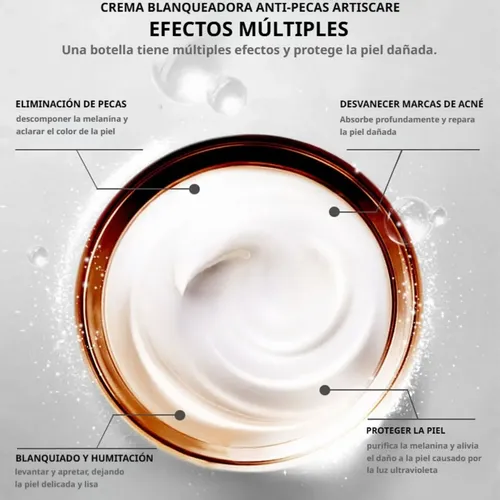 Crema Blanqueadora Para Manchas Oscuras, Antipecas,