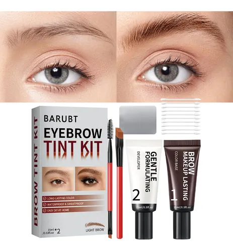 Kit Tinte Semipermanente Para Cejas Barubt 2x15g