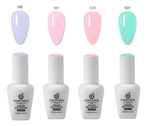 Kit Esmaltes Unicornio Colores Varios Cherimoya Uñas