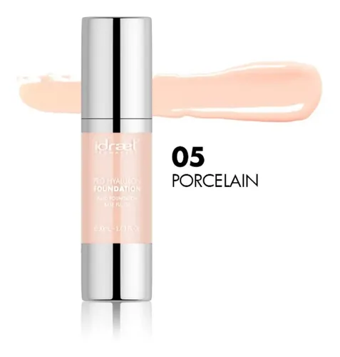 Base Líquida Hd Pro Con Hialurónico Idraet Tono 05 Porcelain