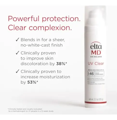 Protector Solar Facial Eltamd Uv Clear Sin Aceite Para Piel