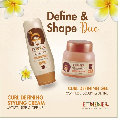 Gel Definidor De Rizos Etniker Para Cabello Rizado Y Ondulad