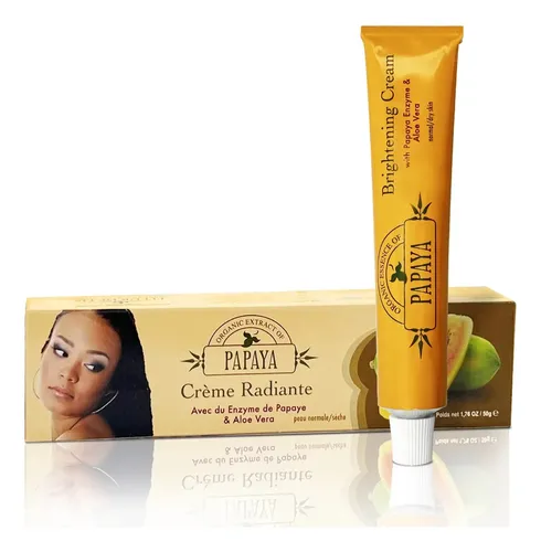 Crema Aclarante Orgánica Papaya Piel Luminosa Manchas Rostro Normal A Seca Noche