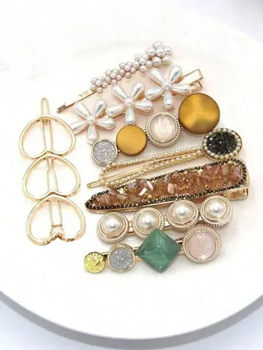 Set De Pinzas Para El Cabello Para Mujer, Bonitos Accesorios