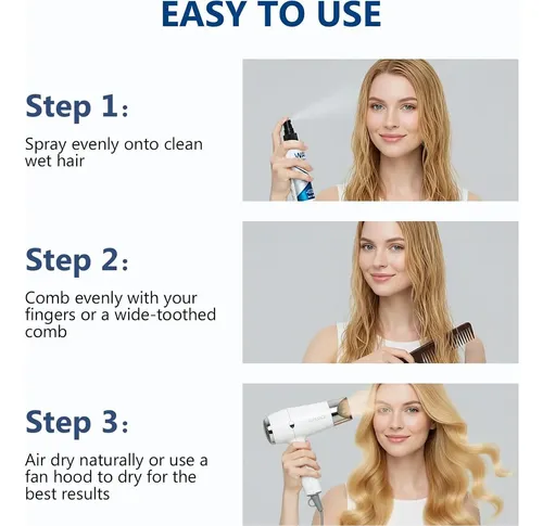 Spray Activador De Ondas Bounce Better Con Aceite De Coco Y