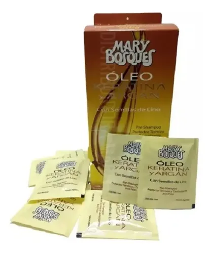 Pre Shampoo Capilar Keratina Argan Mary Bosques 10g Caja X36