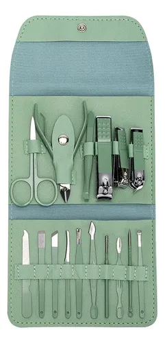 Set 16 Piezas De Manicura Pedicura Gadnic Higiene Personal