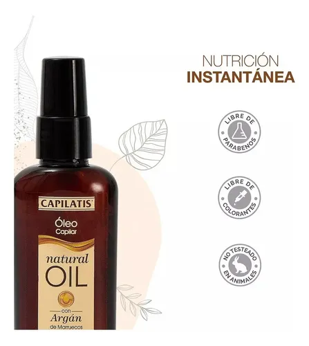 Capilatis Óleo Capilar Natural Oil Con Aceite De Argán 60 Ml