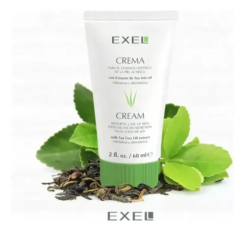 Crema Facial Exel Piel Grasa Acne Con Tea Tree Oil X 60ml.