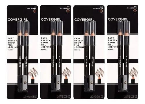 Lápices Para Cejas Covergirl Marrón Intenso Pack 4
