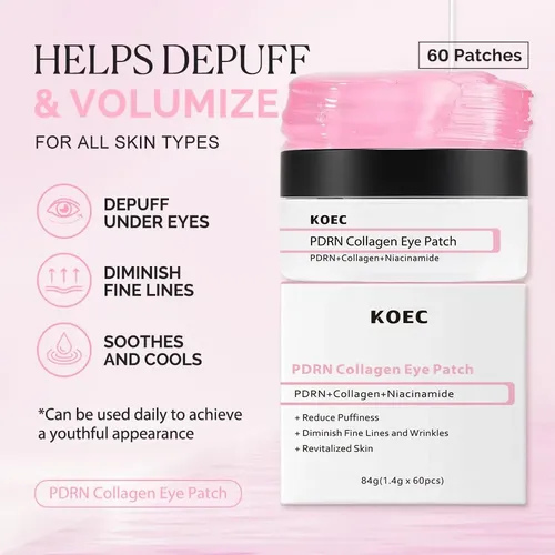 Parche De Colágeno Para Ojos Hinchados Y Ojeras, 60 Unidades