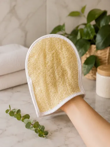 Guante Exfoliante Vegetal Natural Manopla Grande Pack 5 Un