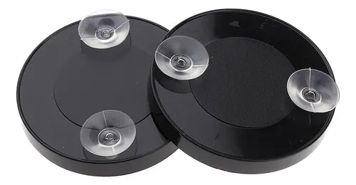 2 Unids Espejos De Ventosa Espejo Para Mujer Negro