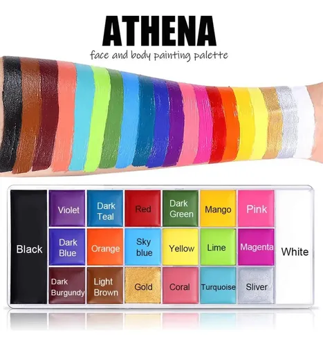 Wh Kit Completo De Maquillaje Acuarela Para Rostro Y Cuerpo