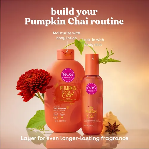 -loción Corporal Hidratante Eos Pumpkin Chai 473 Ml 24 Horas [
