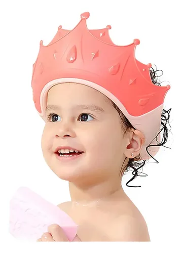 Gorro De Ducha Para Bebé Funupup Rosa Ajustable Para Baño