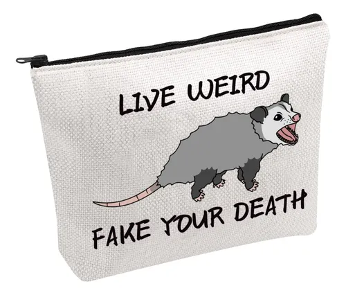 Bolsa De Maquillaje Pwhaoo Funny Possum Live Weird Fake Your