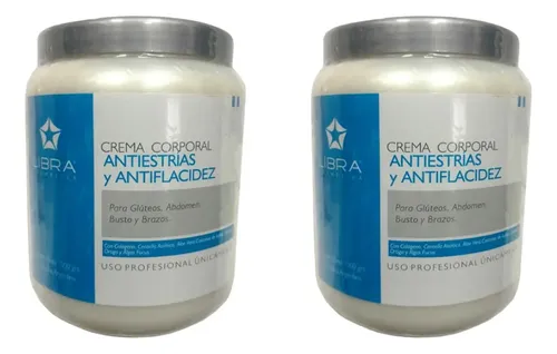 Crema Para Masajes Anti Estrías Y Flacidez Libra 1k X 2 U