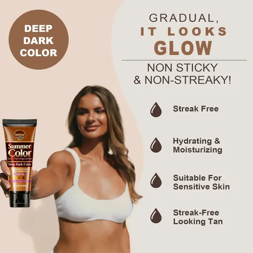 Self Tanning Body Lotion Deep Dark Glow 80g