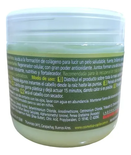 Tratamiento Capilar Fortalecedor Palta En Crema Mary Bosques
