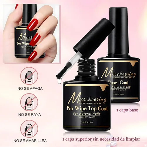 Geles Esmalte Kit Para Uñas Con Lámpara Led/uv Manicura Set Light Pink, Milk White, Pink, Clear, Nude