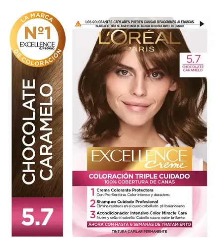 Kit Tintura Excellence Creme Tono 1 Negro