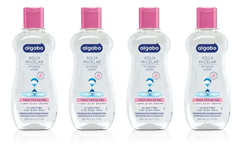 Pack Agua Micelar Algabo Todo Tipo De Piel 200ml