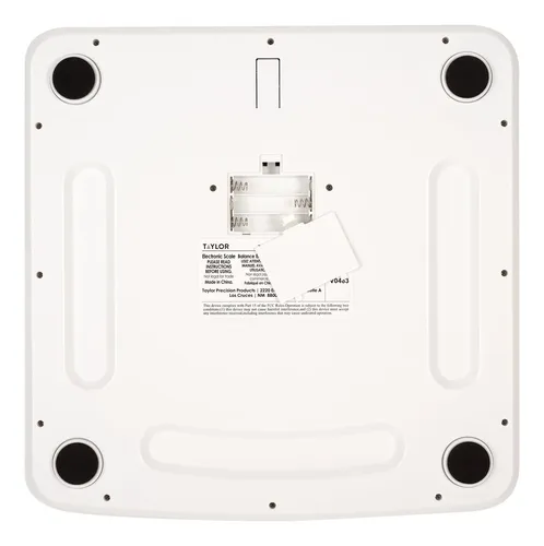 Balanza Digital Taylor De Alta Capacidad 180 Kg, Blanca