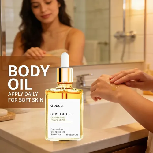 Gouda Silk Body Oil For Women, Perfume Oil, Visibly 1pc