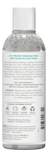 Agua Limpiadora Burt’s Bees Micellar, 8 Onzas