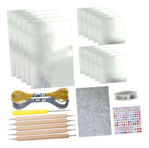 Kit De Láminas De Aluminio Para Manualidades, Pintura Artíst