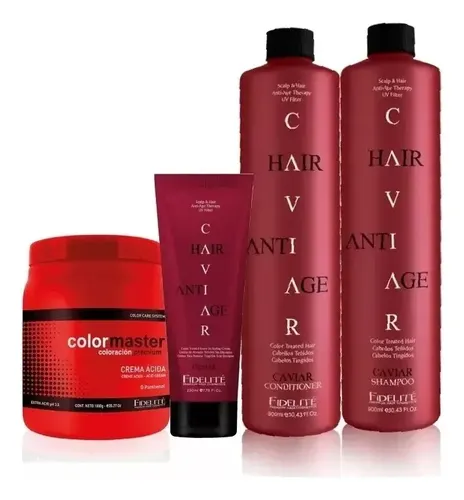 Mascara, Crema Peinar, Shampoo, Acond Fidelite Kit Teñidos