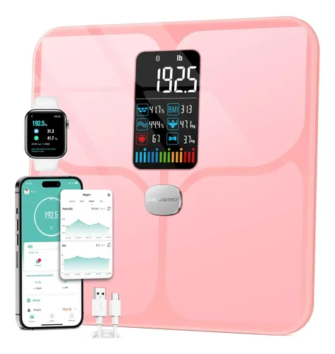 Báscula De Grasa Corporal Ablegrid, Báscula De Baño Digital
