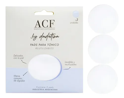 Acf Dadatina Pads X3 Reutilizables Tónico Limpieza Facial