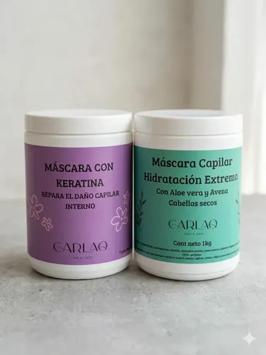 Kit X 2 Baños De Crema Anti Frizz Nutricion Capilar Carlaq