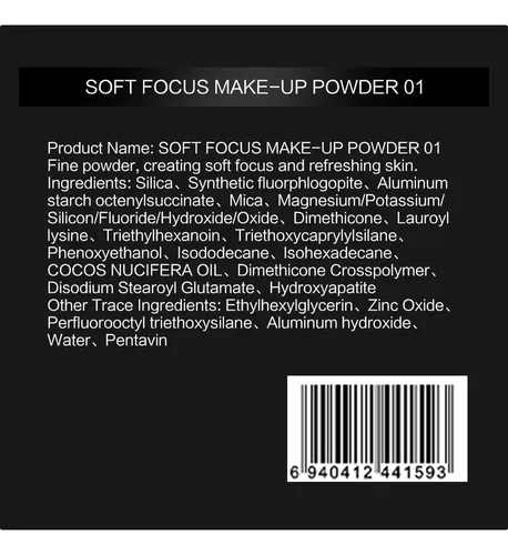 Polvo Fijador Suelto Carslan 7.87g Impermeable Mate 24h