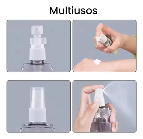 Botellas Maquillaje X4 Envase Dosificador Recargable