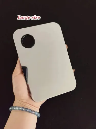 2 Paquetes De Paletas De Maquillaje Grandes De Acero Inoxida