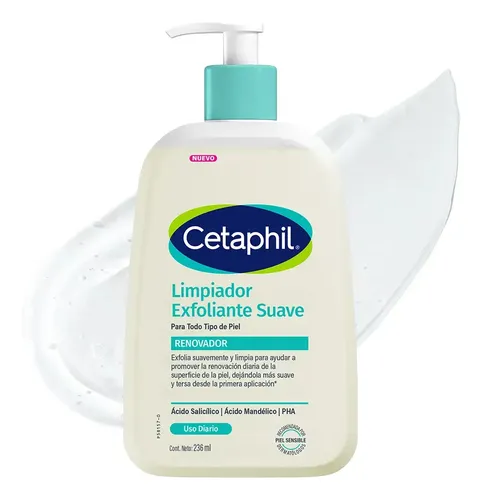 Limpiador Exfoliante Cetaphil Suave Renovador X 236 Ml Todo Tipo De Piel Día/noche