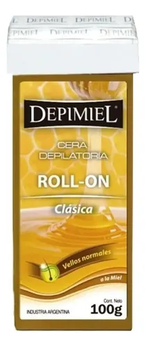 Cera Depilatoria Descartable Roll On Depimiel 100gr Pack X24