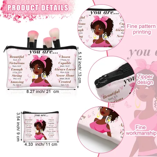 Bolsa De Maquillaje Silkfly African American Cosmetic, 12 Un