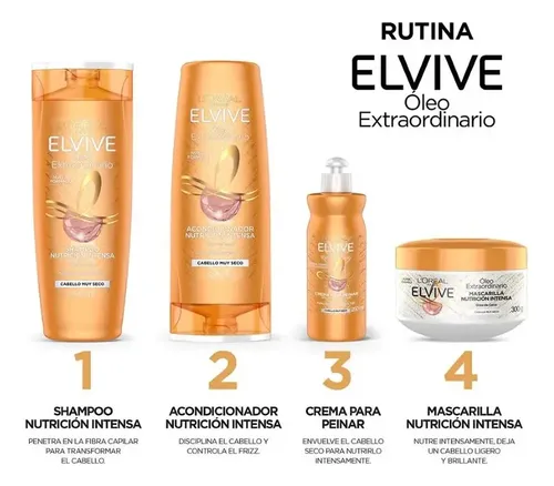 Pack Shampoo Elvive Óleo Extraordinario Coco 400 Ml