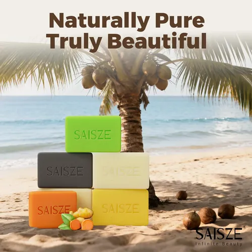 Jabón De Coco Saisze Artesanal Corporal 227g 2 Unidades